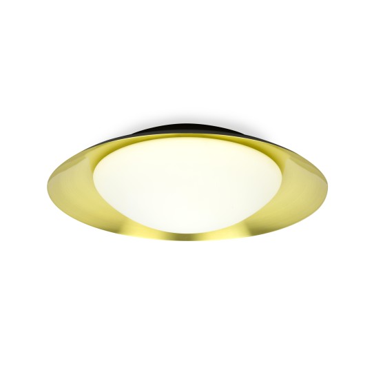 Plafón Side LED negro y oro 45cm Faro